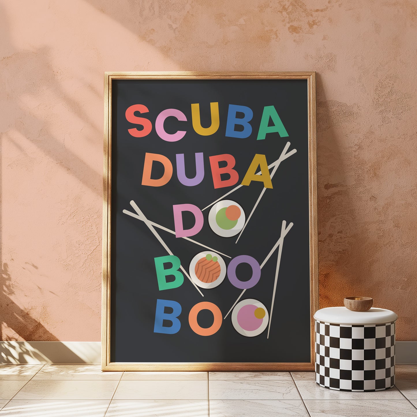 Scuba Duba Do Sushi Print