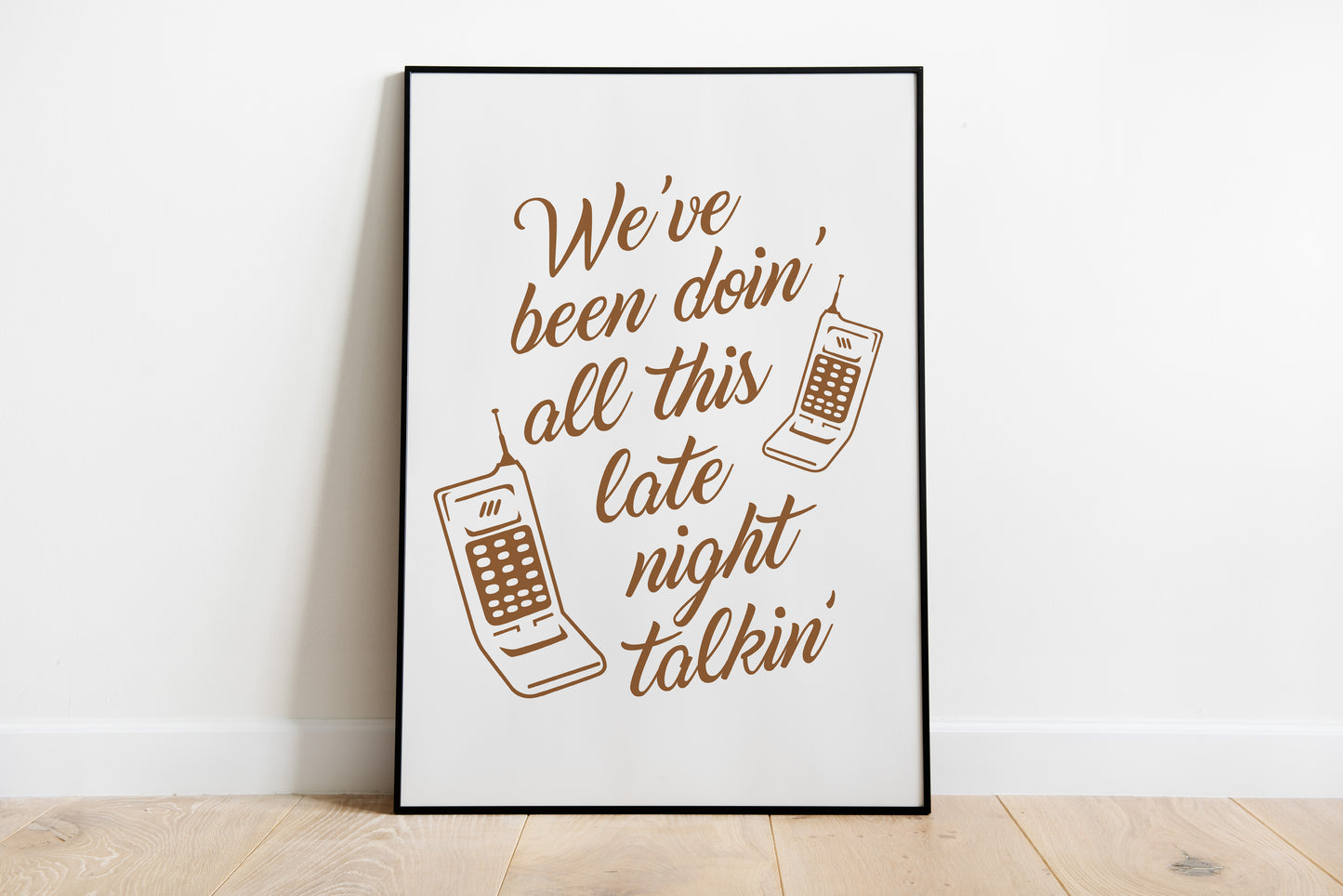 Late Night Talking Poster