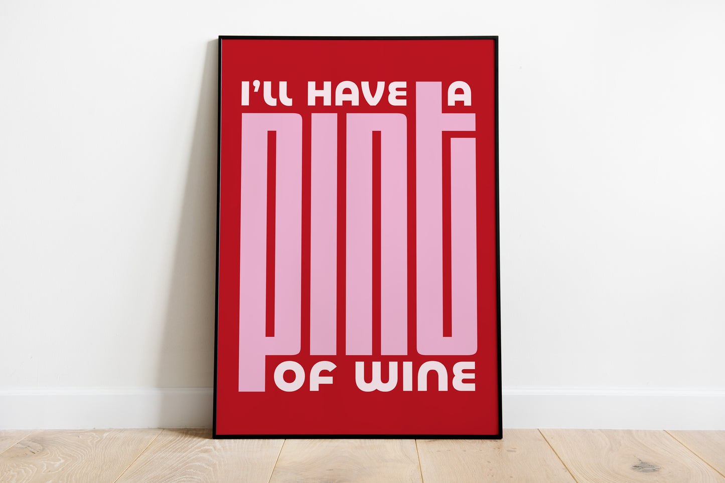 Pint of Wine Poster