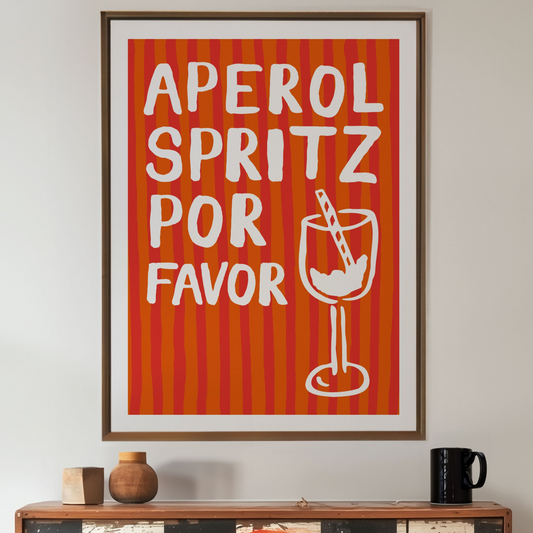 Aperol Spritz Por Favor Print