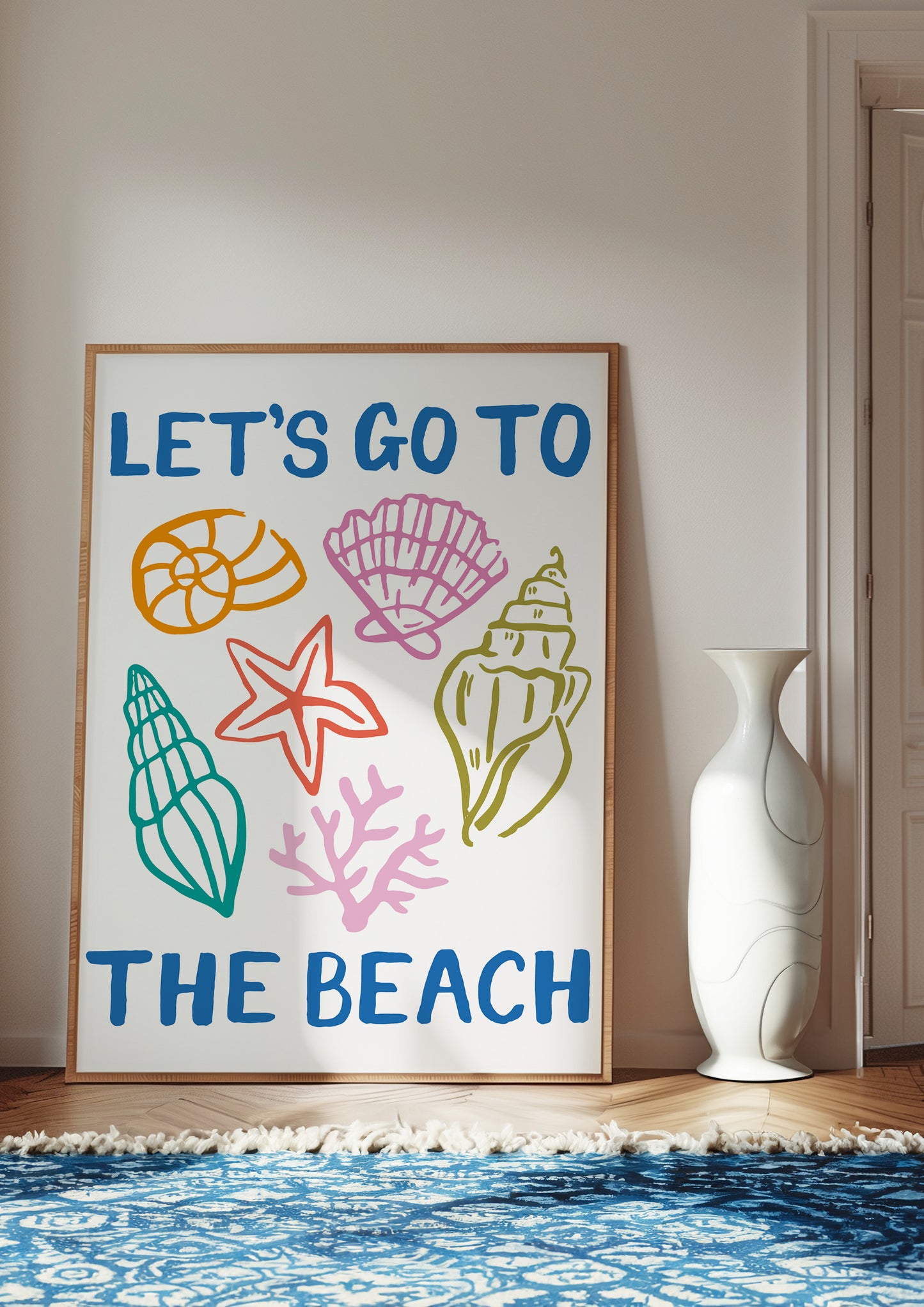 Let's Go To The Beach Print