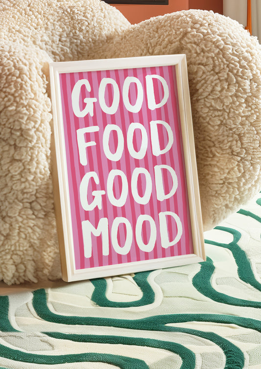 Good Food Good Mood Print